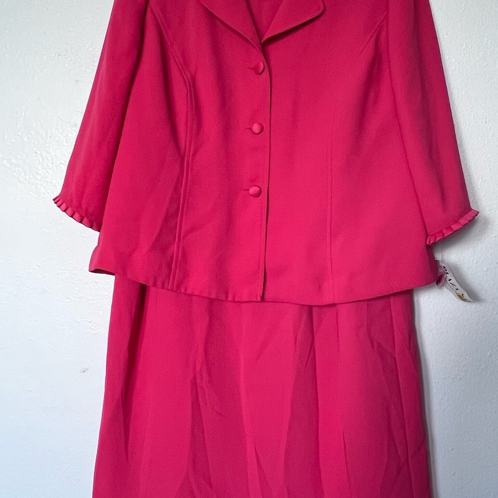 Vibrant Pink Dress Suit Set